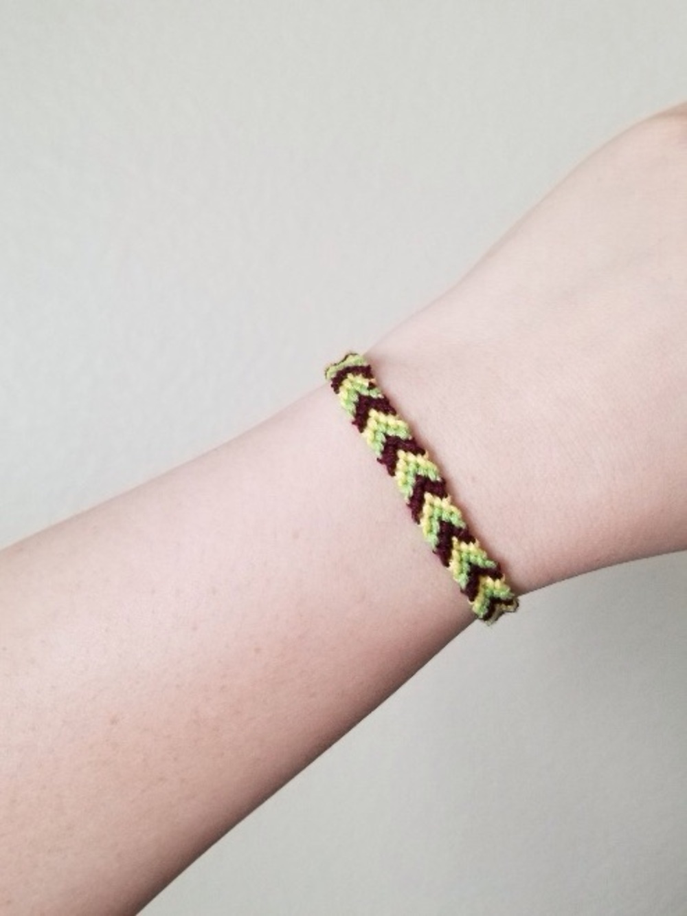 Handmade Green & Brown Woven Friendship Bracelet